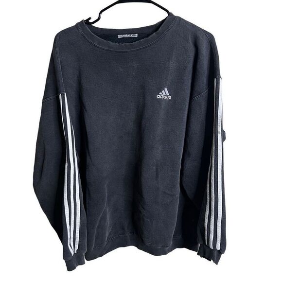 Y2K Adidas Faded Crewneck Pullover Mens Medium - Picture 1 of 3
